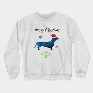 Christmas Dachshund Art Crewneck Sweatshirt